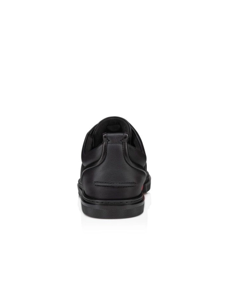 Fake Christian Louboutin Jimmy Sneakers Men Calf Leather And Nappa Leather Black
