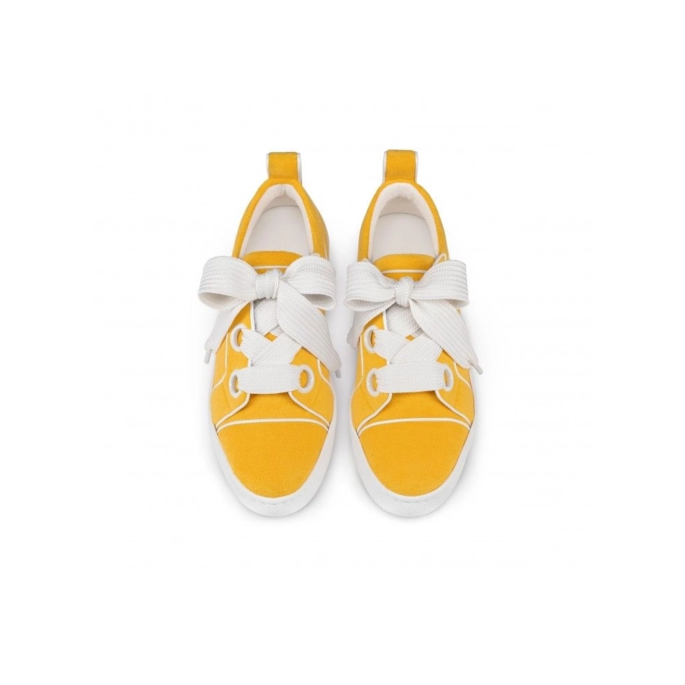 Knockoff Christian Louboutin Toy Toy Man Sneakers Sponge Cotton And Patent Calf Leather Pollen