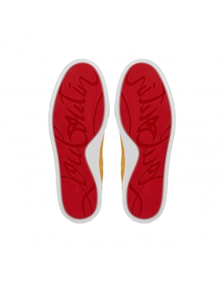 Knockoff Christian Louboutin Toy Toy Man Sneakers Sponge Cotton And Patent Calf Leather Pollen