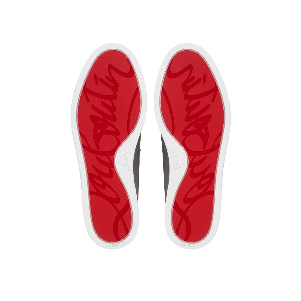 Replica Christian Louboutin Chambeliboat Boat Reversed Nubuck Leather Smoky