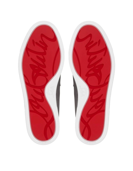 Replica Christian Louboutin Chambeliboat Boat Reversed Nubuck Leather Smoky