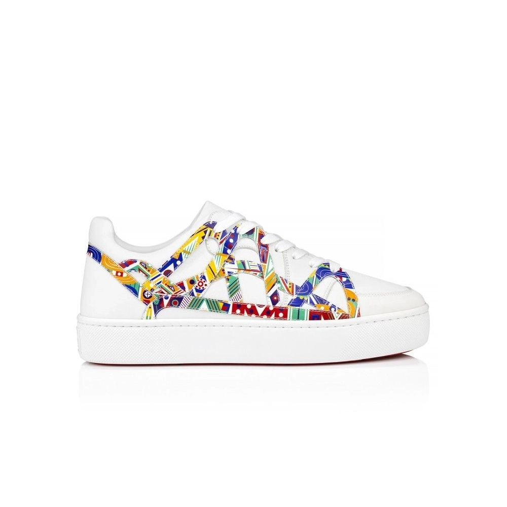 Discount Christian Louboutin 2002sl Low Sneakers Calf Leather White Outlet Online