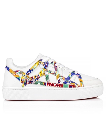 Discount Christian Louboutin 2002sl Low Sneakers Calf Leather White Outlet Online