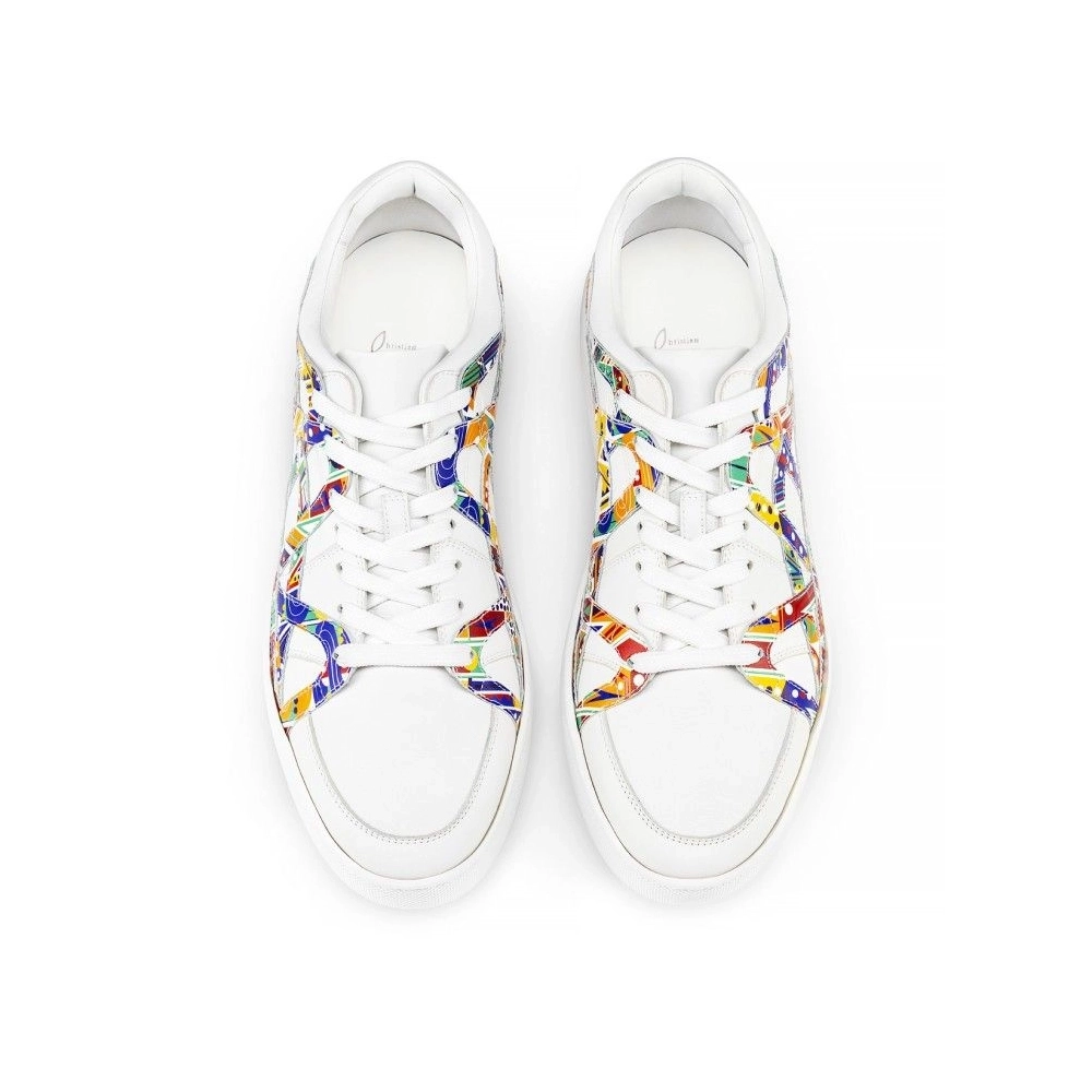 Discount Christian Louboutin 2002sl Low Sneakers Calf Leather White Outlet Online