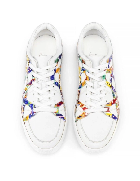 Discount Christian Louboutin 2002sl Low Sneakers Calf Leather White Outlet Online