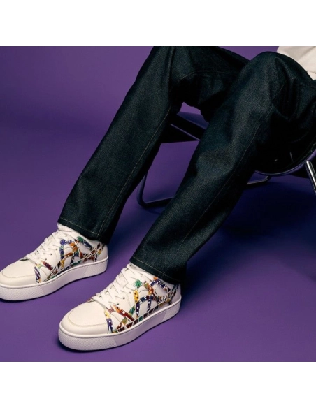 Discount Christian Louboutin 2002sl Low Sneakers Calf Leather White Outlet Online