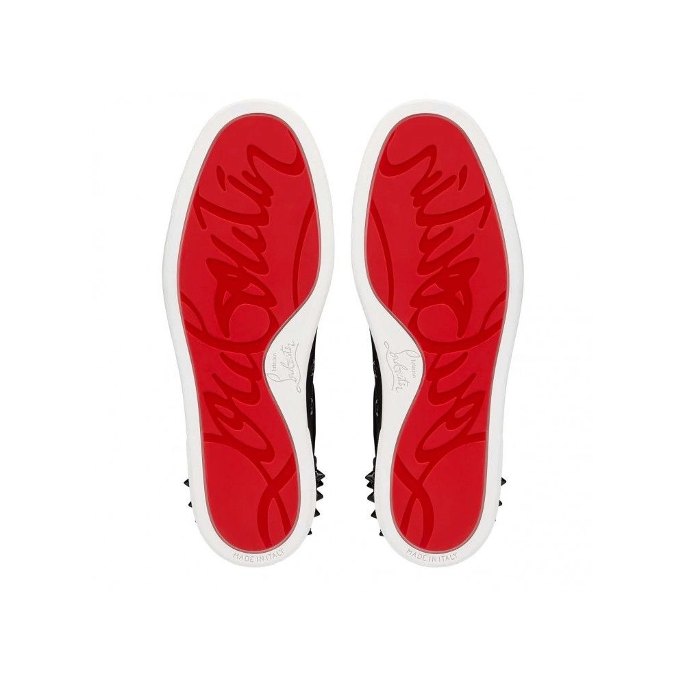 Discount Christian Louboutin Vieira 2 Sneakers Veau Velours Black Sale Online