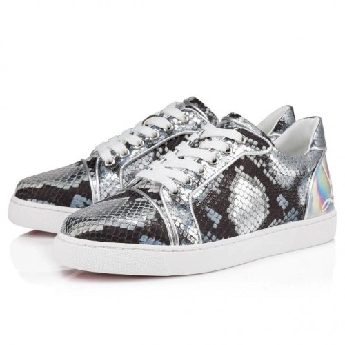 Replica Christian Louboutin Fun Vieira Sneakers Embossed Multicolor, Fake Christian Louboutin Shoes