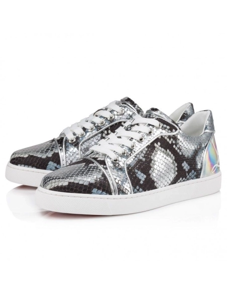 Replica Christian Louboutin Fun Vieira Sneakers Embossed Multicolor, Fake Christian Louboutin Shoes
