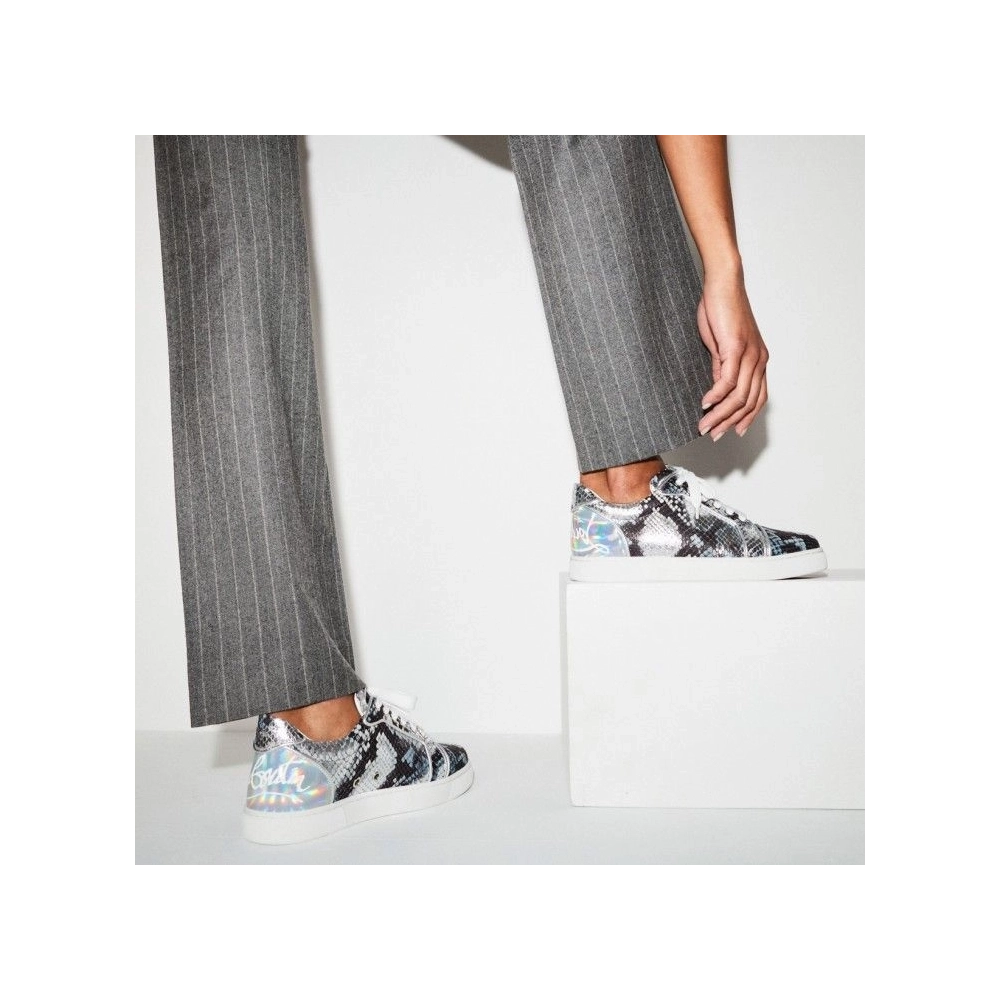 Replica Christian Louboutin Fun Vieira Sneakers Embossed Multicolor, Fake Christian Louboutin Shoes