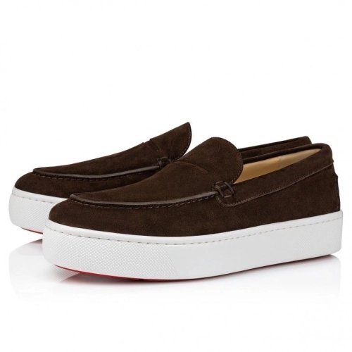 Cheap Christian Louboutin Paqueboat Boat Shoes Calf leather Cosme for Sale, Discount CL Shoes Outlet Store