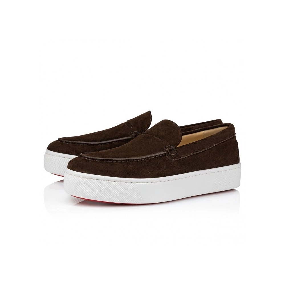 Cheap Christian Louboutin Paqueboat Boat Shoes Calf leather Cosme for Sale, Discount CL Shoes Outlet Store