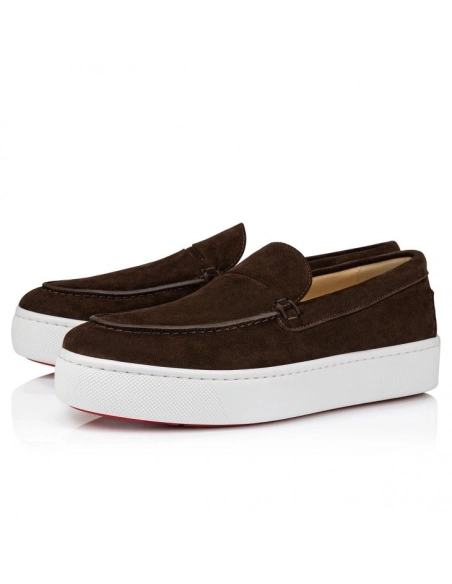Cheap Christian Louboutin Paqueboat Boat Shoes Calf leather Cosme for Sale, Discount CL Shoes Outlet Store