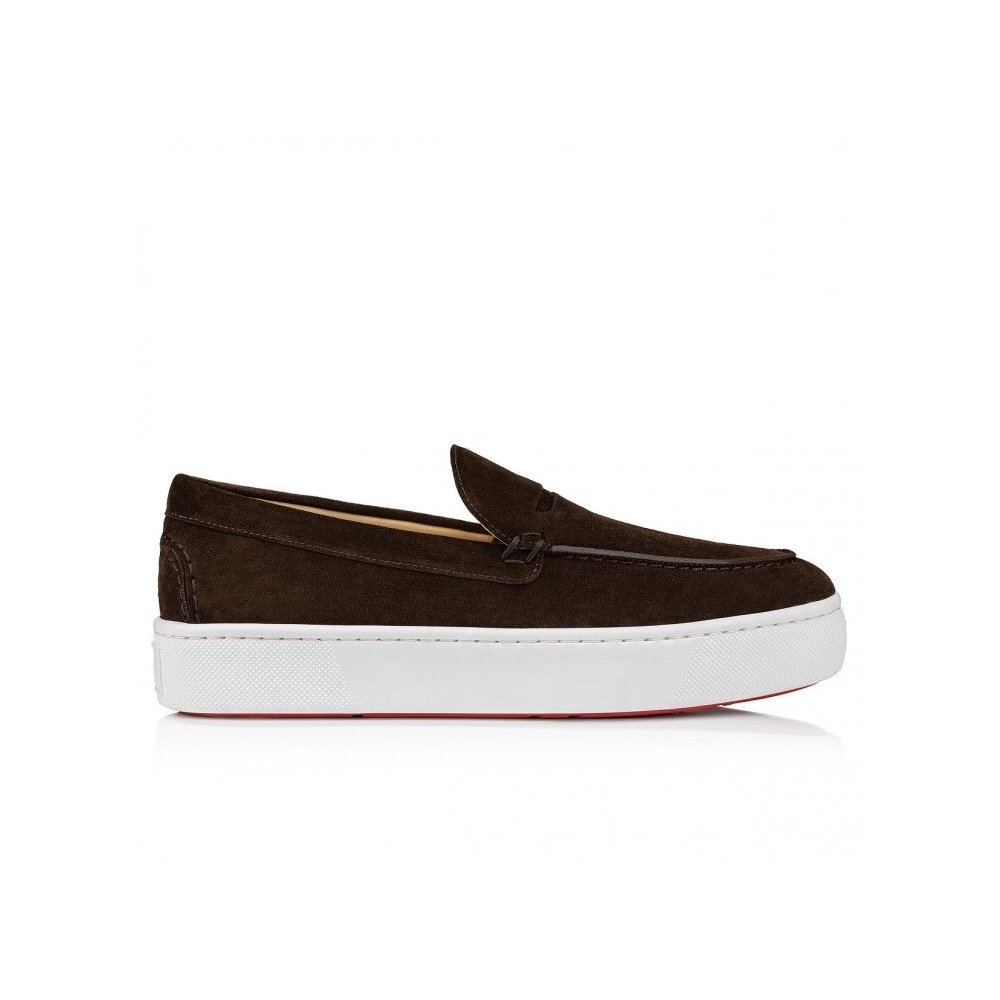Cheap Christian Louboutin Paqueboat Boat Shoes Calf leather Cosme for Sale, Discount CL Shoes Outlet Store