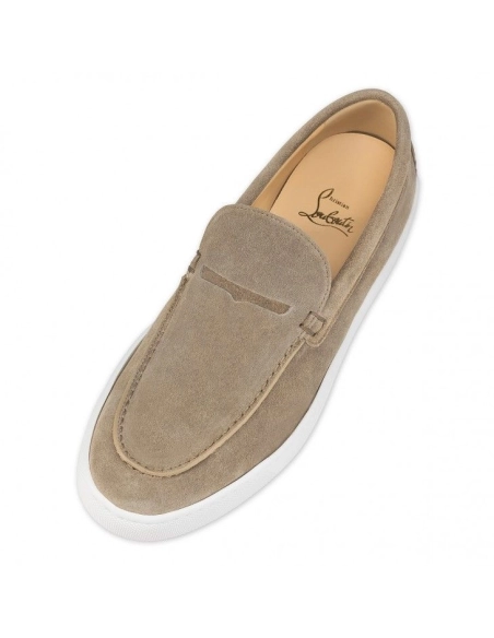 Replica Christian Louboutin Paqueboat Boat Shoes Calf leather Saharienne, Knockoff Christian Louboutin Shoes