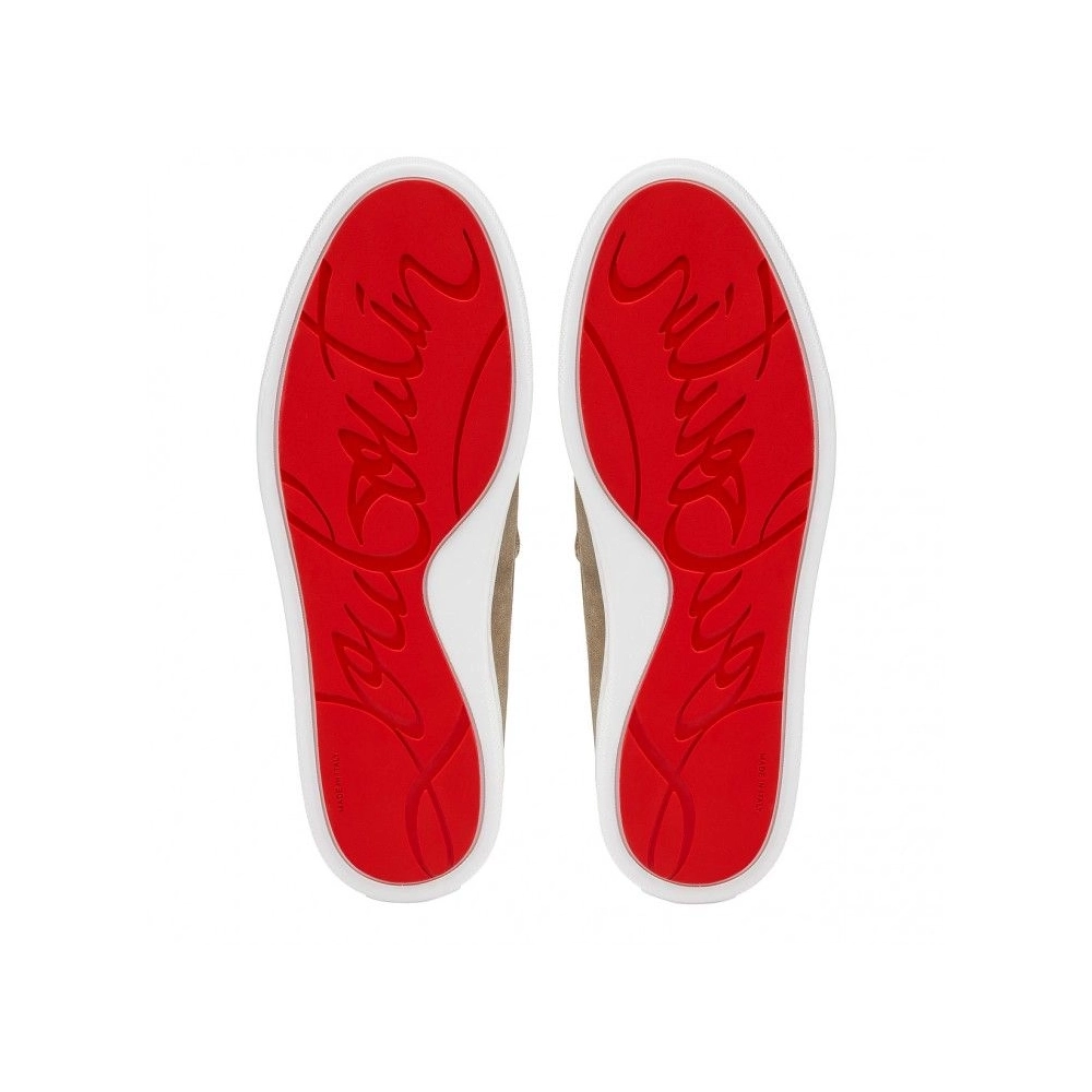 Replica Christian Louboutin Paqueboat Boat Shoes Calf leather Saharienne, Knockoff Christian Louboutin Shoes