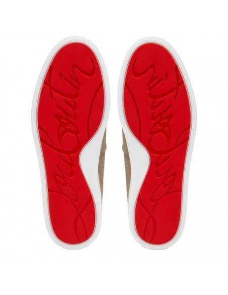 Replica Christian Louboutin Paqueboat Boat Shoes Calf leather Saharienne, Knockoff Christian Louboutin Shoes