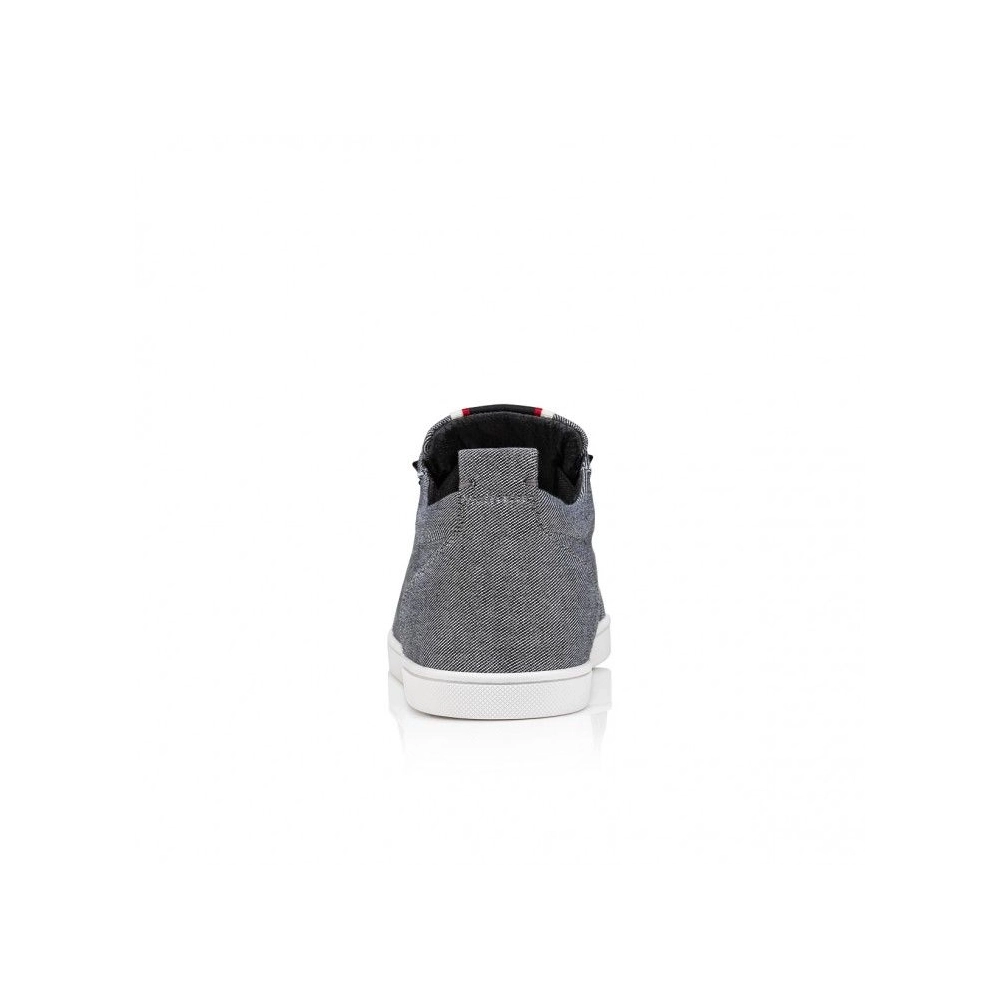 Replica Christian Louboutin F.A.V Fique A Vontade Slip-On Sneakers Country Linen Smoky, Replica CL Shoes