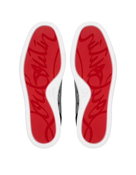 Cheap Christian Louboutin Rantulow Sneakers Veau Velours And Straw Rabane Black on Sale, Discount CL Shoes Outlet Store