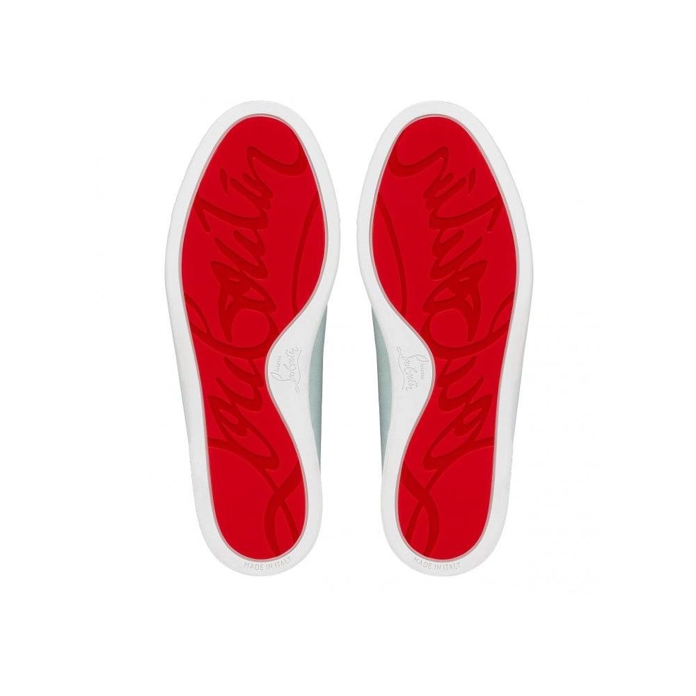 Knockoff Christian Louboutin Varsiboat Boat Shoes Calf Leather Iceberg, Replica Christian Louboutin Shoes