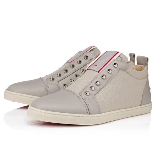 Discount Christian Louboutin F.A.V Fique A Vontade Slip-On Sneakers Calf Leather And Olona Canva Goose Outlet Online