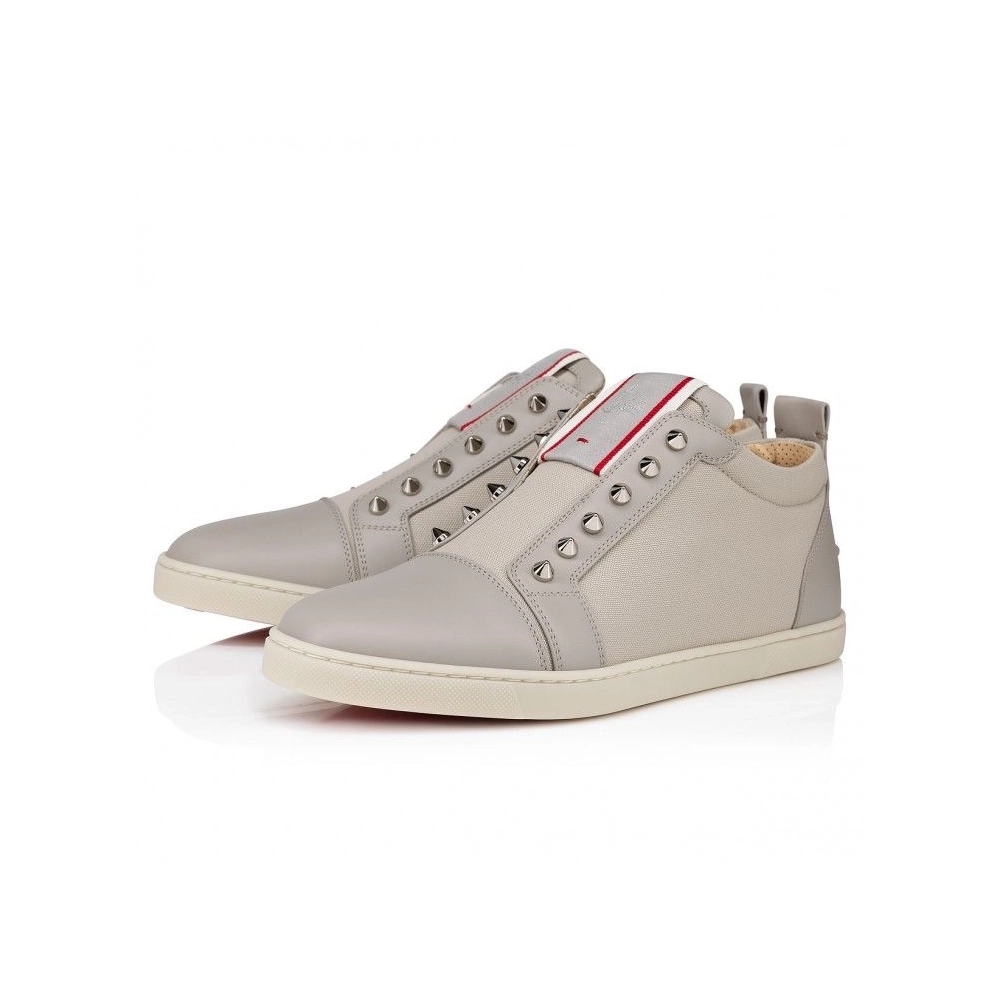 Discount Christian Louboutin F.A.V Fique A Vontade Slip-On Sneakers Calf Leather And Olona Canva Goose Outlet Online