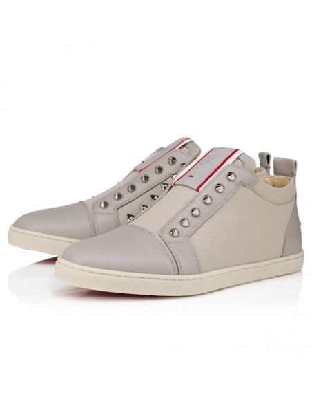 Discount Christian Louboutin F.A.V Fique A Vontade Slip-On Sneakers Calf Leather And Olona Canva Goose Outlet Online