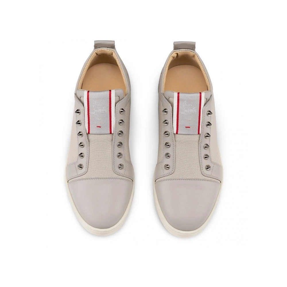 Discount Christian Louboutin F.A.V Fique A Vontade Slip-On Sneakers Calf Leather And Olona Canva Goose Outlet Online