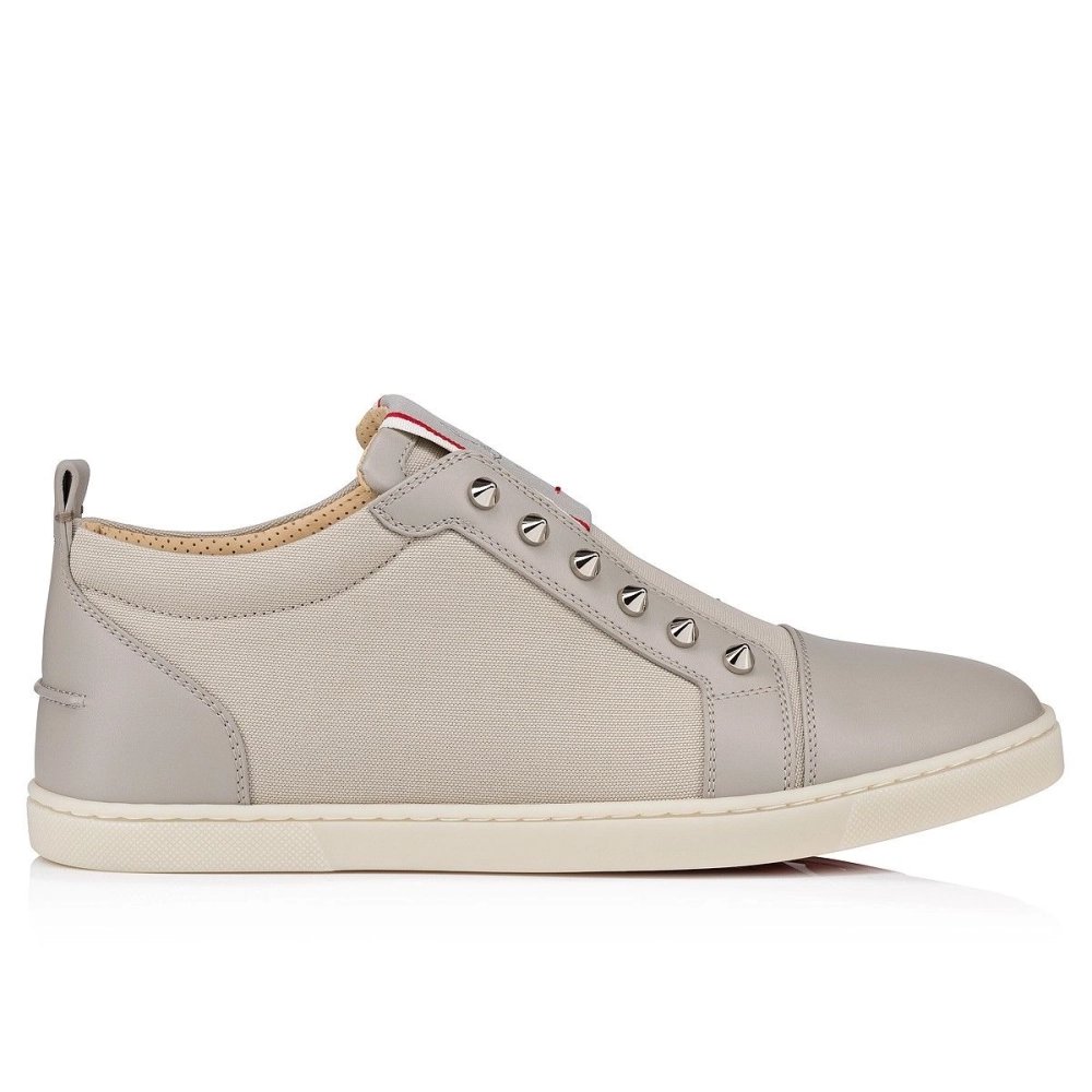 Discount Christian Louboutin F.A.V Fique A Vontade Slip-On Sneakers Calf Leather And Olona Canva Goose Outlet Online
