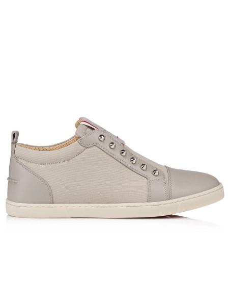 Discount Christian Louboutin F.A.V Fique A Vontade Slip-On Sneakers Calf Leather And Olona Canva Goose Outlet Online