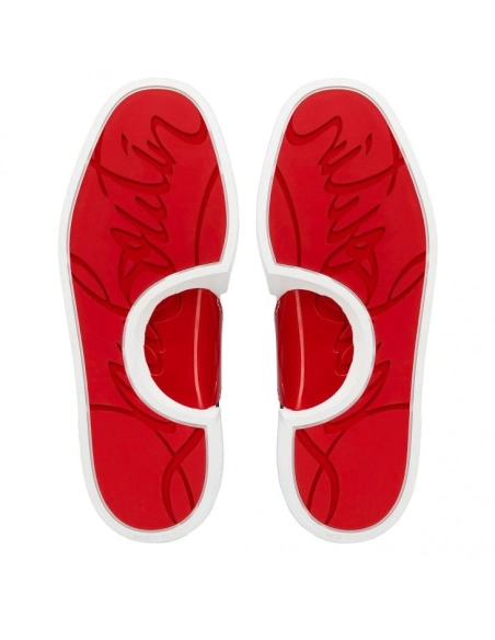 Knockoff Christian Louboutin Adolon Junior Sneakers Jacquard Monogram Cl Black, Replica Christian Louboutin Shoes