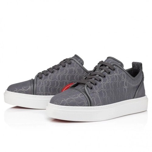Discount Christian Louboutin Adolon Junior Sneakers Jacquard Monogram Cl Smoky Outlet Online, Cheap CL Shoes
