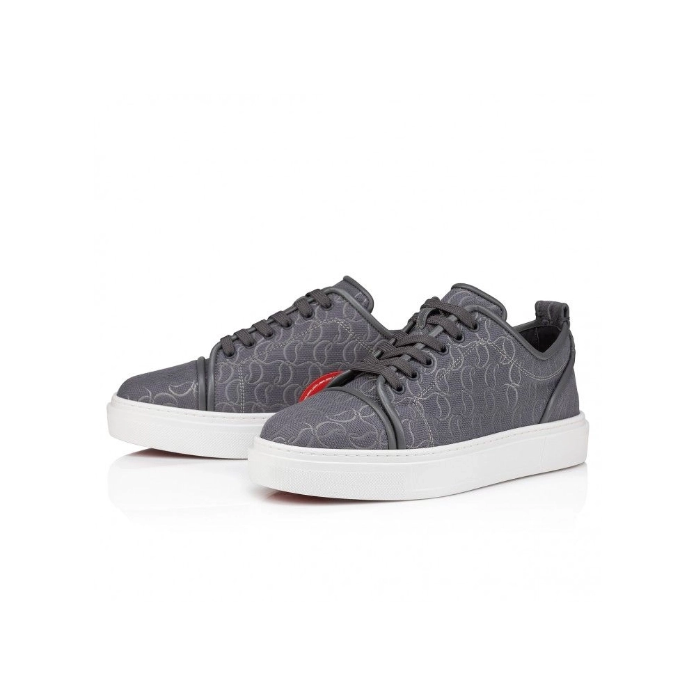 Discount Christian Louboutin Adolon Junior Sneakers Jacquard Monogram Cl Smoky Outlet Online, Cheap CL Shoes