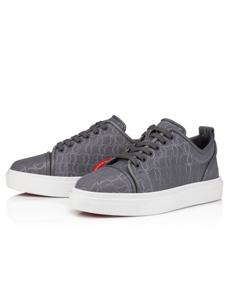 Discount Christian Louboutin Adolon Junior Sneakers Jacquard Monogram Cl Smoky Outlet Online, Cheap CL Shoes