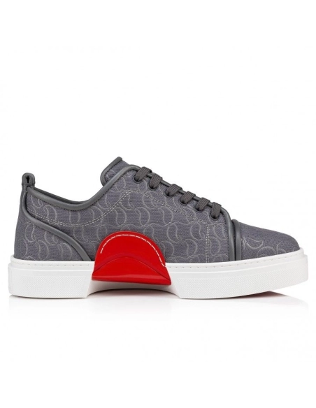 Discount Christian Louboutin Adolon Junior Sneakers Jacquard Monogram Cl Smoky Outlet Online, Cheap CL Shoes