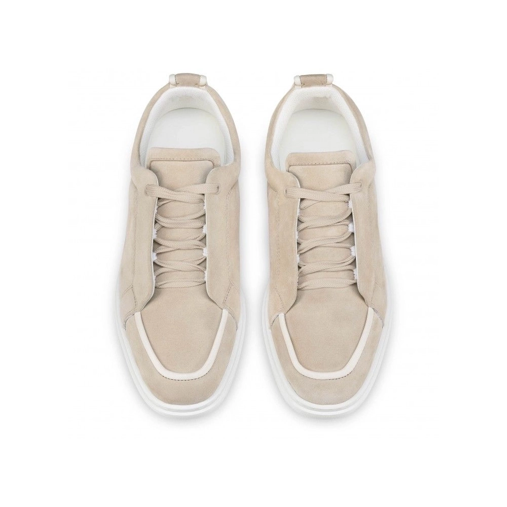 Cheap Christian Louboutin Jimmy Sneakers Men Veau Velours Foggy for Sale, Discount CL Shoes Outlet