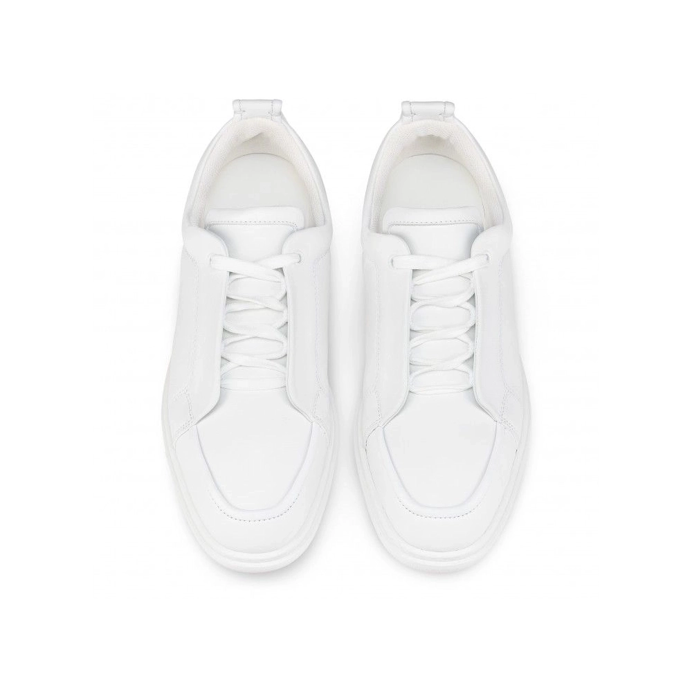 Fake Christian Louboutin Jimmy Sneakers Men Calf Leather And Nappa Leather White, Replica CL Shoes