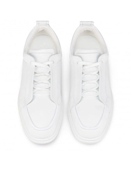 Fake Christian Louboutin Jimmy Sneakers Men Calf Leather And Nappa Leather White, Replica CL Shoes