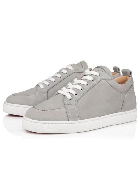Discount Christian Louboutin Rantulow Orlato Grey Suede Sneaker Outlet, Cheap CL Shoes for Sale