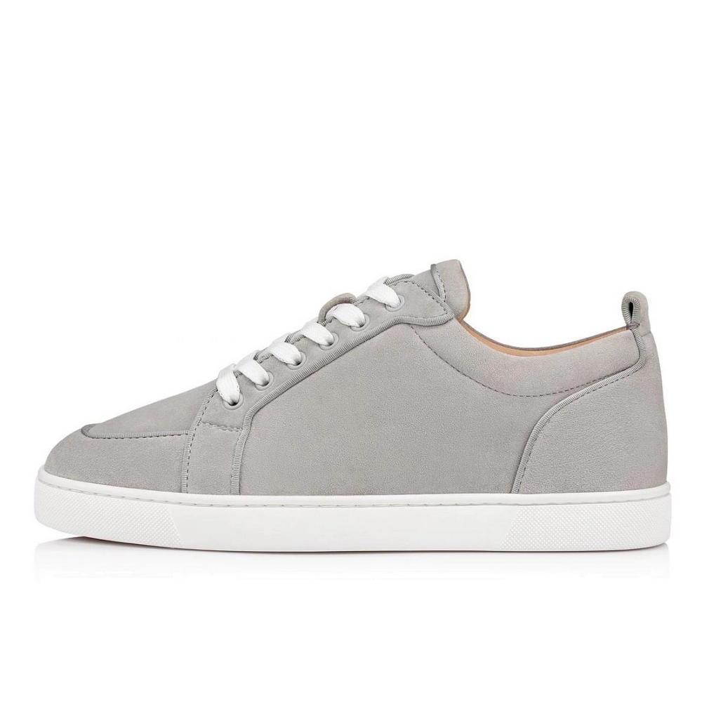 Discount Christian Louboutin Rantulow Orlato Grey Suede Sneaker Outlet, Cheap CL Shoes for Sale