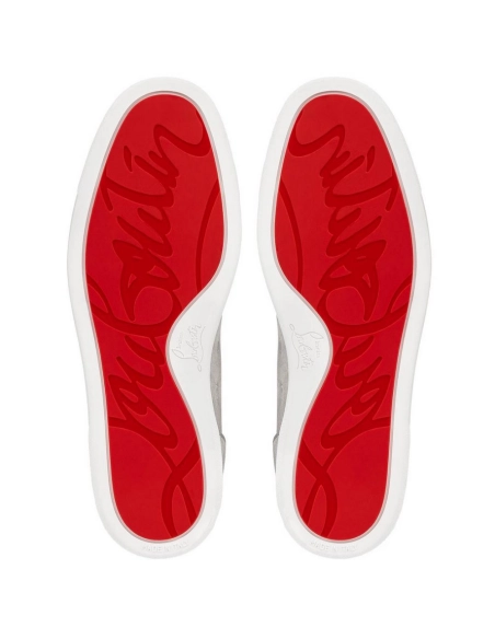 Discount Christian Louboutin Rantulow Orlato Grey Suede Sneaker Outlet, Cheap CL Shoes for Sale