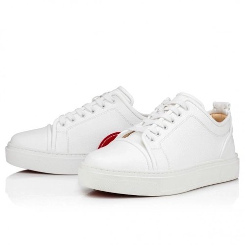 Replica Christian Louboutin Adolon Junior Sneakers Recycled Polyester White, Fake Christian Louboutin Shoes