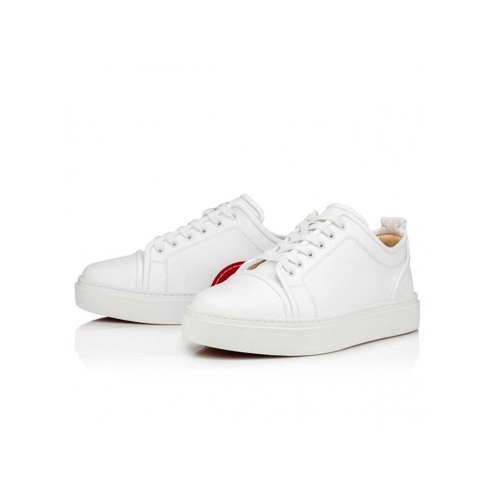 Replica Christian Louboutin Adolon Junior Sneakers Recycled Polyester White, Fake Christian Louboutin Shoes
