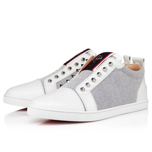 Discount Christian Louboutin F.A.V Fique A Vontade Sneakers Calf Leather Spikes Multicolor, Cheap Christian Louboutin Shoes for 
