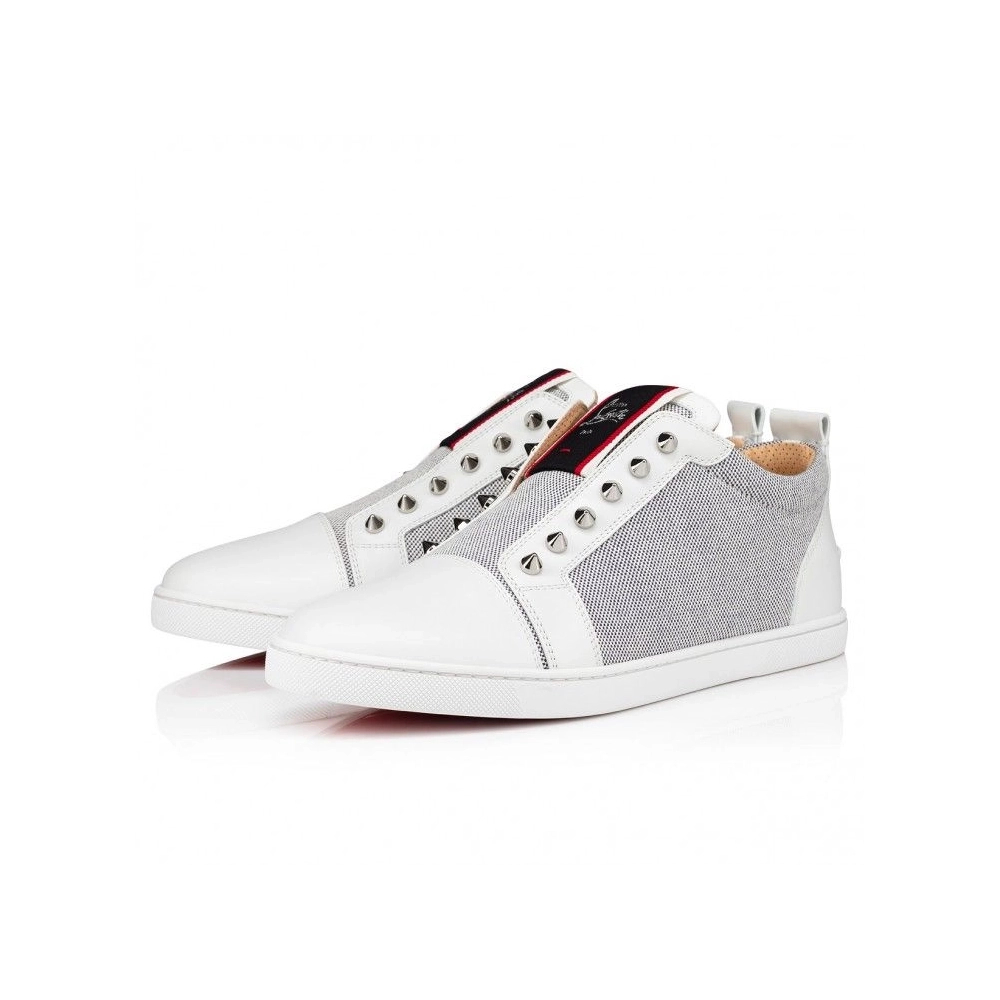 Discount Christian Louboutin F.A.V Fique A Vontade Sneakers Calf Leather Spikes Multicolor, Cheap Christian Louboutin Shoes for 