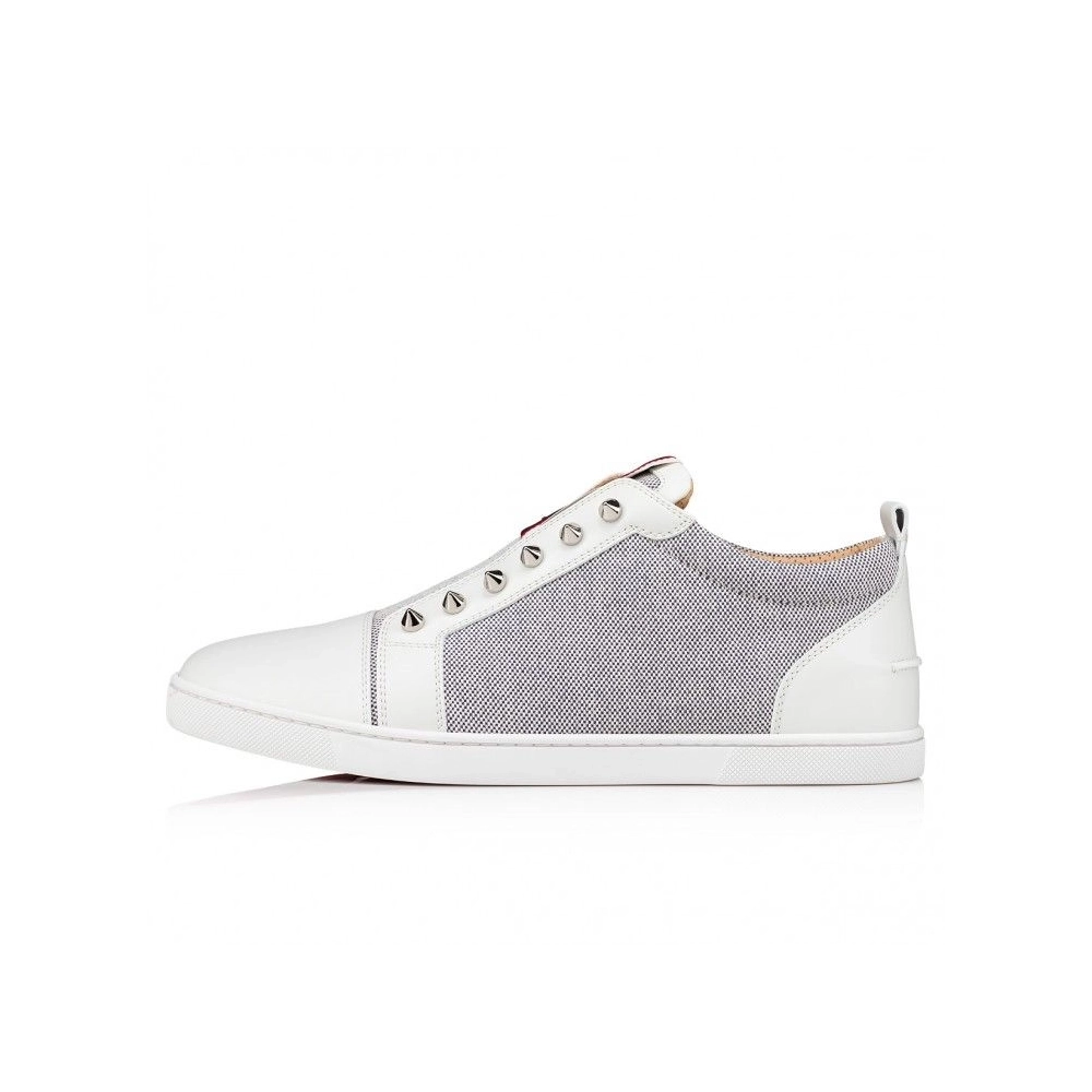 Discount Christian Louboutin F.A.V Fique A Vontade Sneakers Calf Leather Spikes Multicolor, Cheap Christian Louboutin Shoes for 