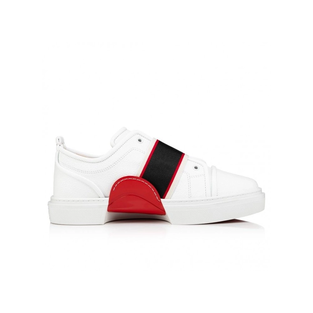Knockoff Christian Louboutin Adolescenza Sneakers Recycled Polyester White, Fake Christian Louboutin Shoes