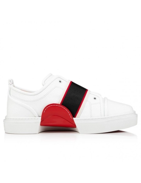 Knockoff Christian Louboutin Adolescenza Sneakers Recycled Polyester White, Fake Christian Louboutin Shoes