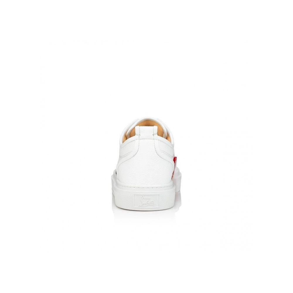 Knockoff Christian Louboutin Adolescenza Sneakers Recycled Polyester White, Fake Christian Louboutin Shoes