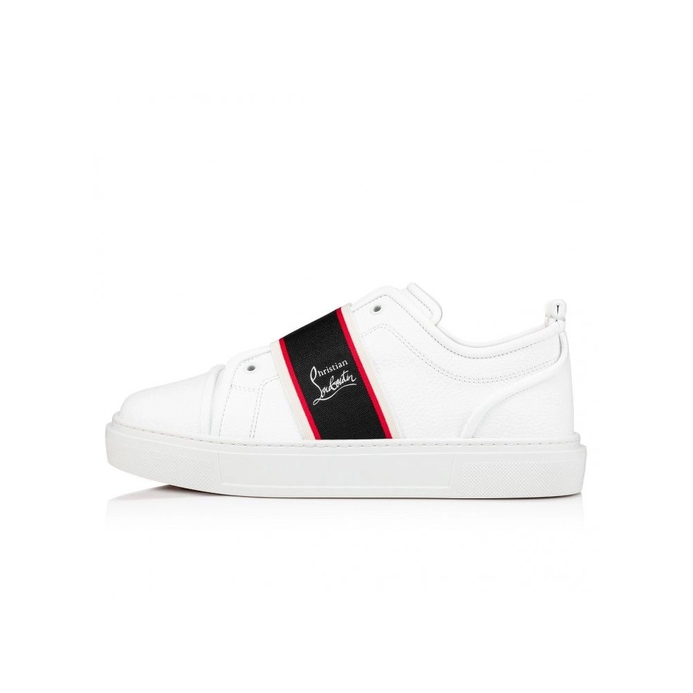 Knockoff Christian Louboutin Adolescenza Sneakers Recycled Polyester White, Fake Christian Louboutin Shoes